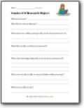 research skills worksheets