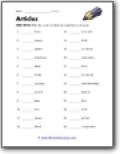 article worksheet of class 2