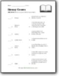 Genre Worksheets