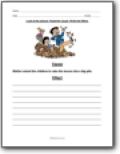 reading analysis worksheet