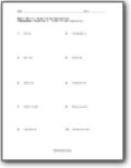 Expression Worksheets