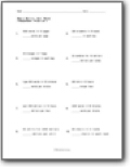Measurement Worksheets